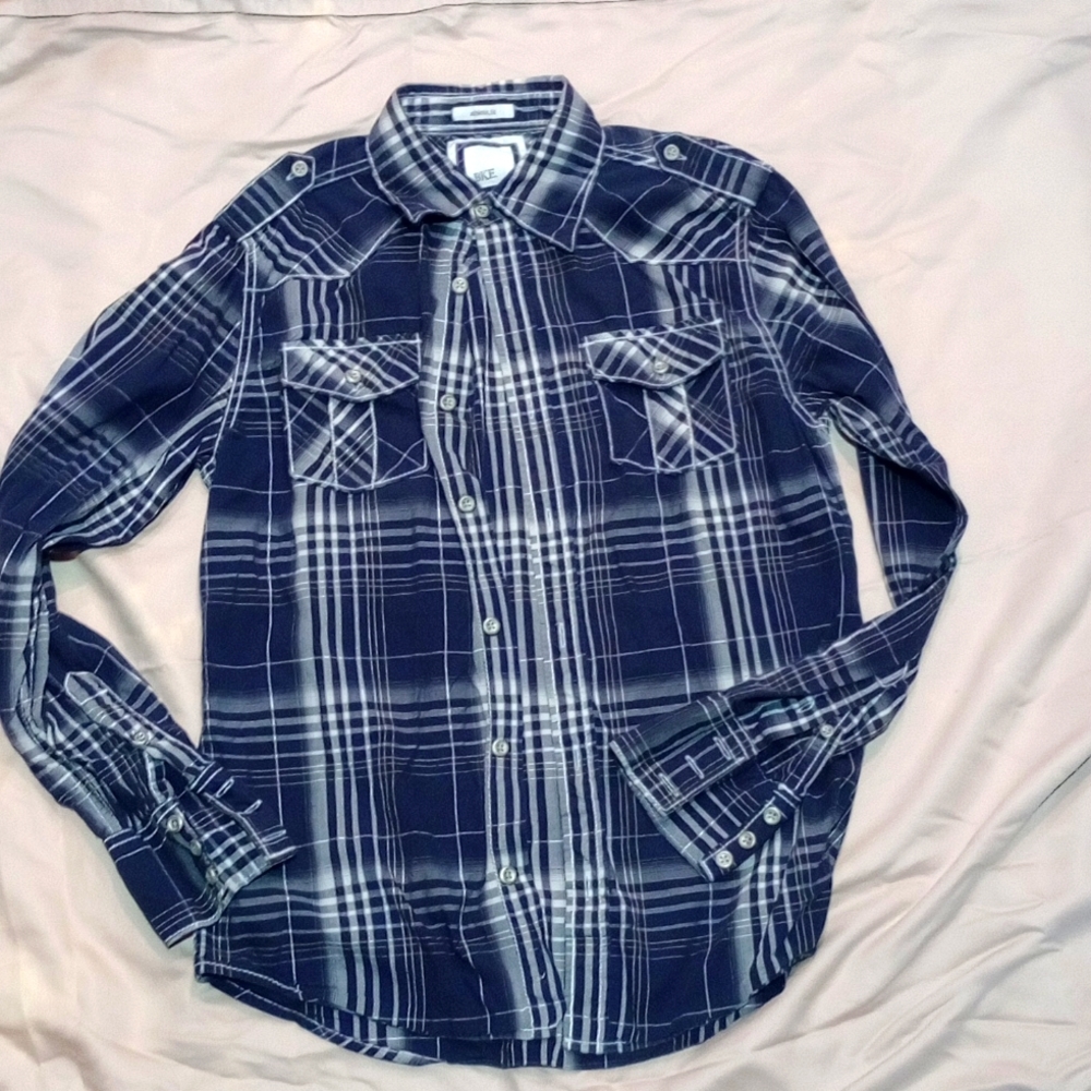 Men's BKE Athletic fit long sleeve button down
